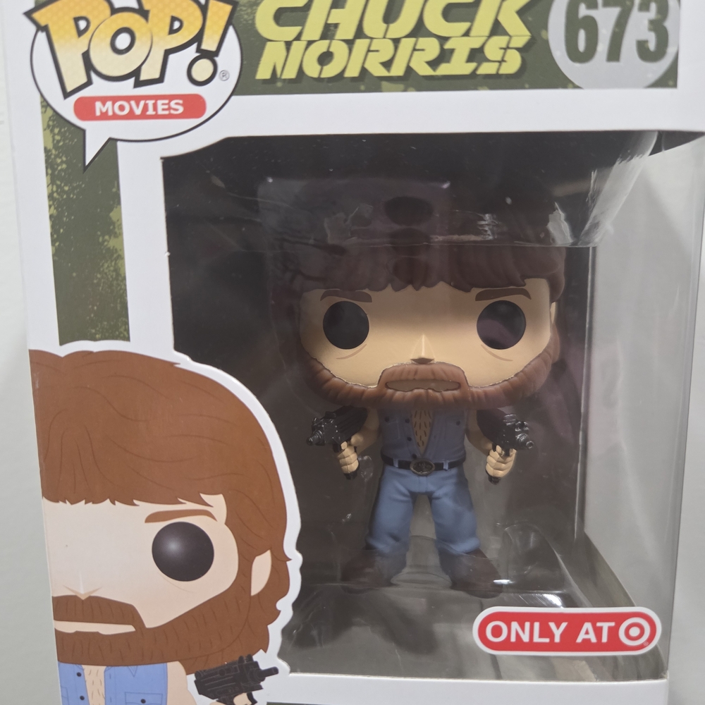 Funko Pop Chuck Norris in Blue and Brown
